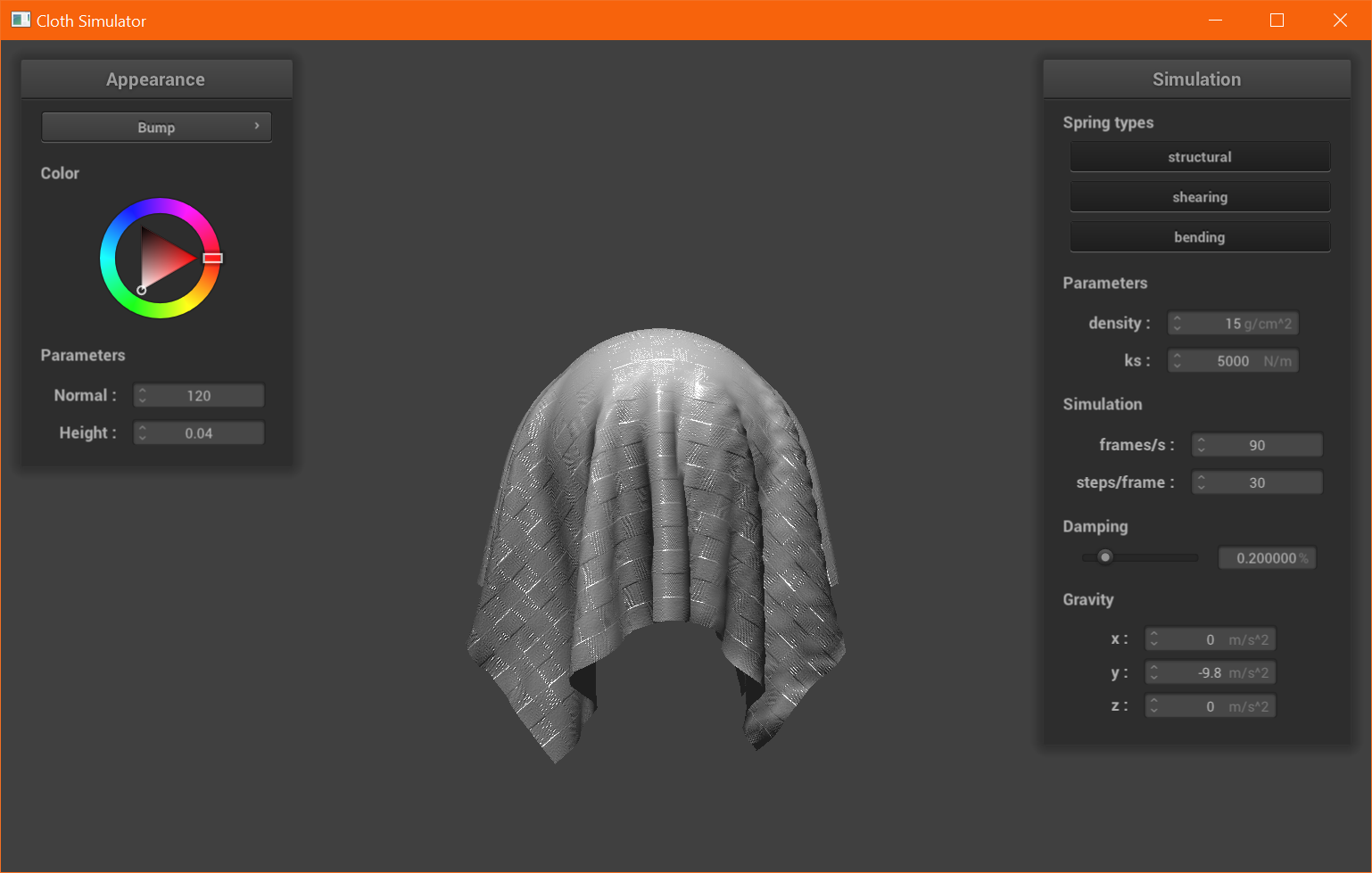 CS 184 Cloth Simulator