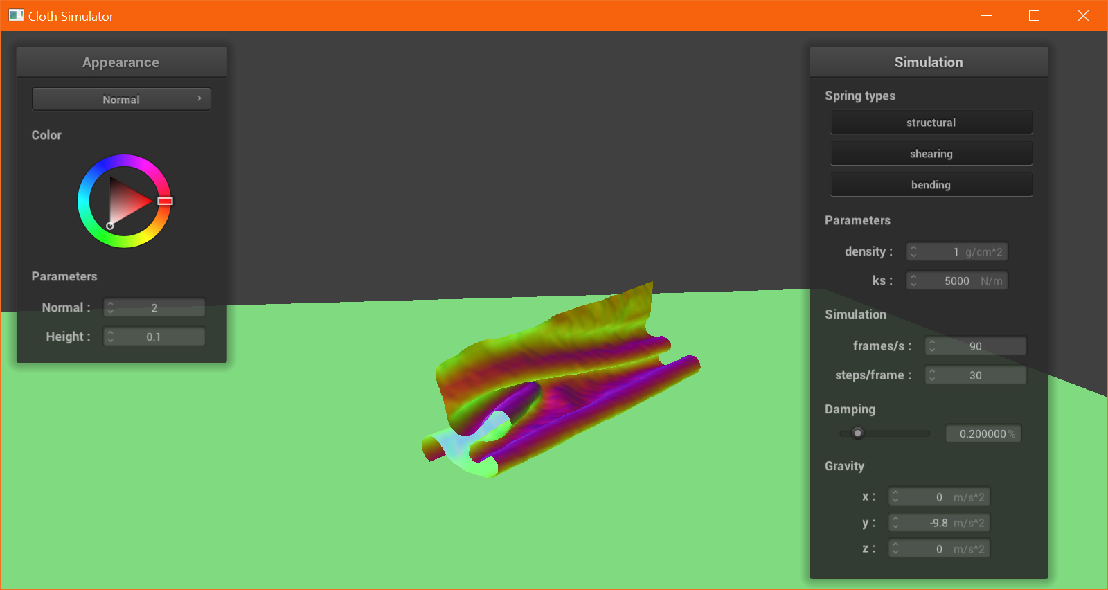 CS 184 Cloth Simulator