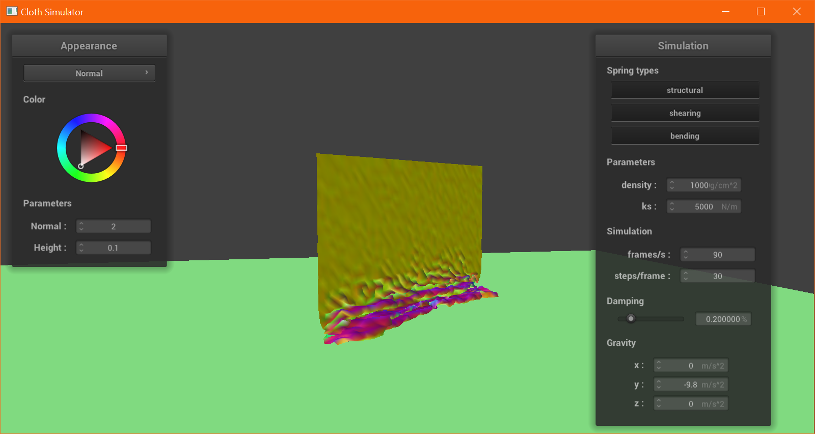 CS 184 Cloth Simulator